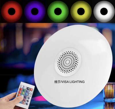 UFO Bluetooth music bulb LED Bluetooth seven color small speaker high-power Bluetooth bulb