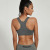 A new high-intensity yoga bra quick-dry running BRA with A shock resistant front Zipper