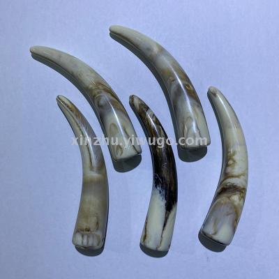 Wholesale Two-Color Horn Skull Dyed Beads Bone Beads Electroplating Beads Faux Pearl Jewelry Accessories Beads