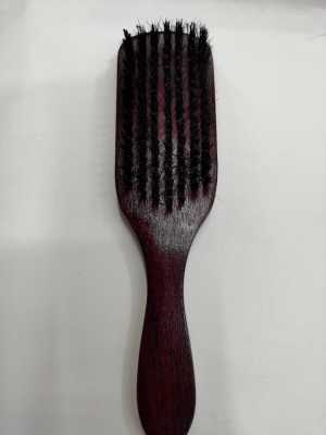 Brown Red Handle Hard Silk Comb, Pp Silk, Black Bristle Mixed Brush