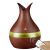 New Vase Wood Grain Humidifier Household 300ml Wood Grain Aroma Diffuser Bedroom Desktop Humidifier USB Colorful Light