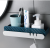 Non-punch plastic shelf bathroom simple wall-mounted storage shelf