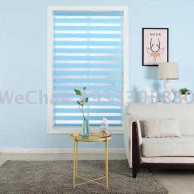 Shutter Shutter Curtain Double-Layer Lifting Pull Bead Shutter Living Room Toilet Balcony Day & Night Curtain Customized Manufacturer