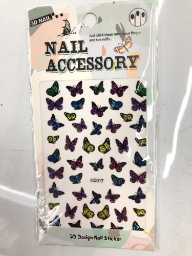 hd colorful butterfly nail stickers manicure stickers