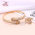 Goddess Temperament Niche Personality Micro Inlaid Zircon Temperament Bracelet Ring Classic High-Grade-Shaped Bracelet & Ring Set