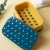M04-8935 New Creative Toilet Square Biscuit Fat Soap Box Non-Slip Pp Soap Box with Lid Soap Box Handmade Soap Box Soap Box