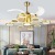 Nordic fan chandelier simple modern art creative personality living room dining room iron art postmodern invisible fan 