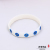 Dot Pattern Blue and White Two-Color Silicone Bracelet Private Wristband Group Activity Division Logo Wristband Wrist Strap