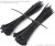 Cable straps 75 LB.1000 PCS, Standard load synthetic package UV black 8 \\\"CT15326