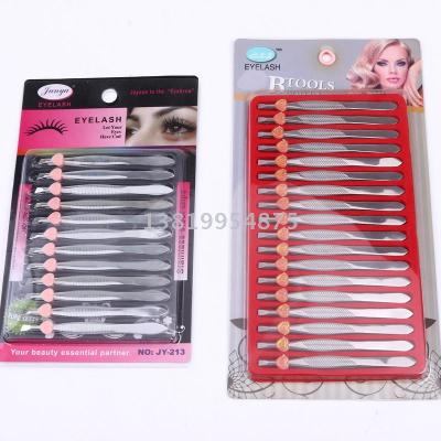 Manufacturers direct suction card installed love eyebrow clip beauty tools