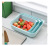 Manufacturers direct thickened kitchen Water basket Washing Rice basket Storage Basket Japanese square three-piece set of food Sieve