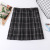 Japanese college high waist plaid JK uniform skirt bust pleated skirt school uniform