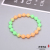 Creative Trend Gradient Color Beads Particles Skewers Silicone Bracelet Basketball Sports Group Team Logo Bracelet