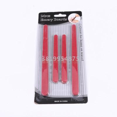 Twenty-four pieces of manicure tools nail file strip