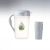 Large capacity plastic cold kettle set with 4 cups high temperature resistant cool kettle domestic juice teapot