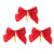 12 / card red flocking powder bows Christmas tree decorated with Christmas bows