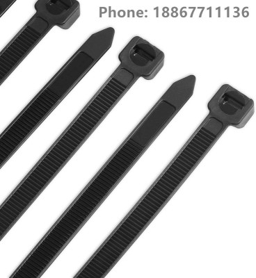 Nylon self-locking heavy duty tie strap, 100 PCS, 50 PCS White and 50 PCS Black 300x 7.6mm