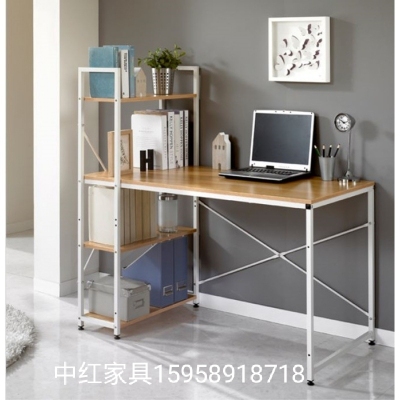 Simple Computer Table Writing Desk Modern Simple Desk with Bookshelf Simple Household Economical Small Desk