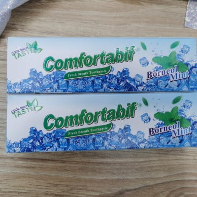 Cool Minty toothpaste: Different cool sensations in the mouth