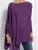 The new WISH Long sleeve plain color T-shirt casual Slouchy top in 8 colors and 8 sizes