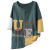 Tshirt of literature and art female summer new Joker Leisure loose big Yards 5 minutes of sleeve splicing Coat female