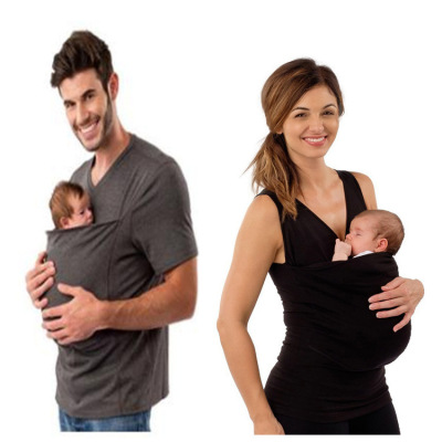 Fast father Multifunctional clothing Kangaroo mother casual T-shirt