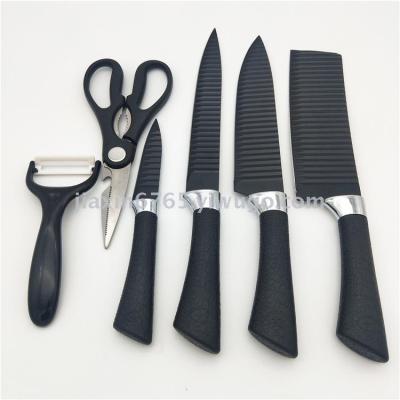 Factory Direct Sales 5-Piece Set 6-Piece Set Stainless Steel Kitchen Knife Set Chef Knife Fruit Knife