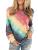 Spring and Autumn Print round neck long sleeve T-shirt Blouse Women's wear