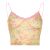 Tank Tops and Suspenders for women's Fashion Slim Body Broken Flower Lace Double Layer Condole Belt and Inner Wear