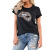 2020 Amazon Hot Style Burnt flower Ripped Women's top Leopard Print lip Print round neck short sleeve T-shirt