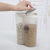 Creative storage tank Transparent plastic compartments sealed tank food tank kitchen moistureproof grain storage tank