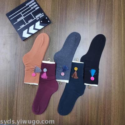 A generation of spring and summer cotton socks and absorbent stocks wholesale European and American fashion street trend 68