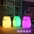 Colorful Creative Cute Bear Silicone Night Lamp USB Rechargeable LED Creative Bedroom Cartoon Decompression Night Light Gift