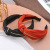 The factory direct sale new top grade stripe hits color gold edge hair hoop to tie knot to twist knot wide edge head hoop Korean edition hair ornaments