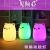 Colorful Creative Cute Bear Silicone Night Lamp USB Rechargeable LED Creative Bedroom Cartoon Decompression Night Light Gift