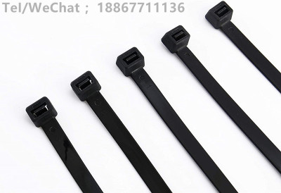 2035cm Black Zipper tie strap Self-locking cable tie strap nylon tie strap winding, 100 packages