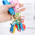 Three-Dimensional Keychain Cartoon Doll Cute Girls Universal Bag Hanging Doll Car Key Ring Pendants