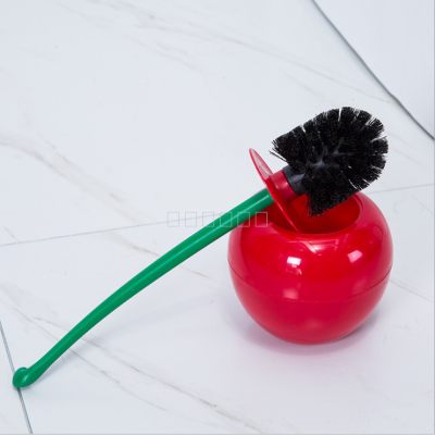Factory direct new can separate the cherry toilet brush set plastic toilet cleaning brush Apple toilet brush