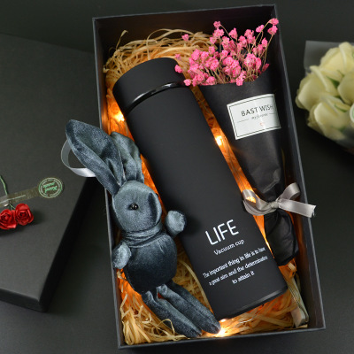 Teacher's Day Souvenir Business Gift Customer Colleague Birthday Gift Men's Thermos Cup Gift Box Valentine's Day