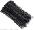 2035cm Black Zipper tie strap Self-locking cable tie strap nylon tie strap winding, 100 packages