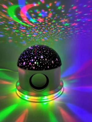 New KTV wireless Bluetooth stereo star light Bluetooth subwoofer colorful spin stage light gift
