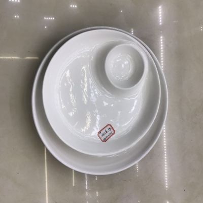 Hotel/ Household 10/12 inch ceramic dumpling plate
