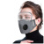 Removable Eye Mask with Lens PM2.5 Meltblown Cloth Filter Dust-Proof Anti-Haze Washable with Breathing Valve