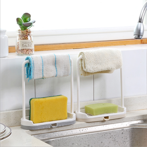 countertop storage rack rag dishcloth draining rack non-perforated towel cleaning cloths rack rag rack