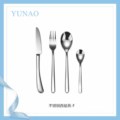 Thickened Stainless Steel Knife, Fork and Spoon Moonlight Series Western Food/Steak Knife, Fork and Spoon Tableware Set Hotel Supplies Wholesale