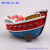 Factory Direct Sales Mediterranean Style Resin Boat Aquarium Decoration Tourist Souvenir Gift Pirate Ship 15cm