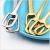 Creative Hanging Ring Stainless Steel Western Tableware Hotel Steak Knife, Fork and Spoon Spot Supply Color 304 Tableware