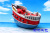 Factory Direct Sales Mediterranean Style Resin Boat Aquarium Decoration Tourist Souvenir Gift Pirate Ship 15cm