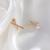 925 Silver Needle Real Gold Plating Zircon Pearl Stud Earrings Earrings High-End Earrings Factory Direct Sales Wholesale Earrings