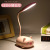 The LED lamp Eye - care Learning Girl heart Bedroom bedside lamp USB rechargeable electric desk lamp Study dormitory small night lamp